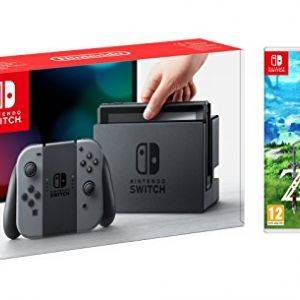 Image : Nintendo Switch gris + The Legend of Zelda : Breath of the Wild