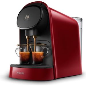 Image : PHILIPS L'Or Barista LM8012/51 - Rouge + 9 capsules