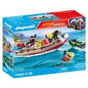 Playmobil 71464 Bateau de pompier et scooter des mers Action Heroes