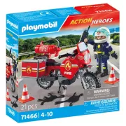 Playmobil 71466 Pompier et moto Action Heroes