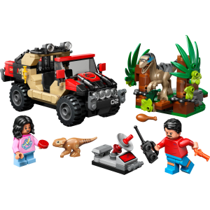 Image : LEGO 76972 Le vélociraptor et l'évasion en 4x4 Jurassic World