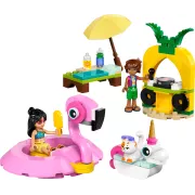 LEGO 42658 Fête dans la piscine avec les bouées licorne et flamant rose Friends