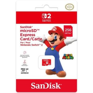 Image : Carte mémoire Micro SD Express 256Go Sandisk pour Nintendo Switch 2