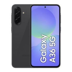 Image : Samsung Galaxy A36 128 Go Noir + Batterie externe Beige