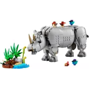 LEGO 31171 Animaux sauvages: le rhinocéros majestueux et les oiseaux Creator 3-en-1
