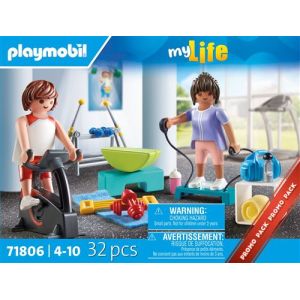 Image : Playmobil My Life 71806 Sportifs avec matériel de fitness
