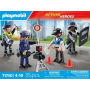 Playmobil Action Heroes 71730 Set métiers de la police 4 policiers