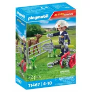 Playmobil Action Heroes 71467 Pompier avec faon à sauver