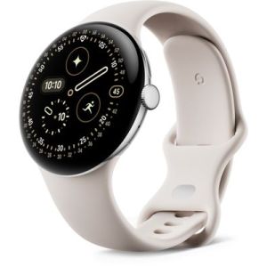 Image : GOOGLE Pixel Watch 4 45mm Argent/Porcelaine BT Montre connectée