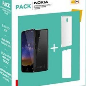 Image : Nokia 2.2 + Coque + Verre trempe