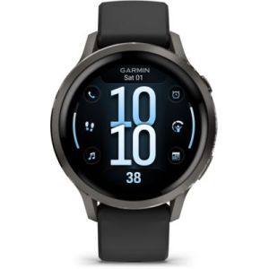 Image : GARMIN Venu 4 Noir/Gris Silicone Noire 41mm Montre sport