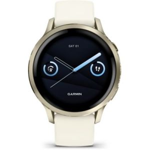 Image : GARMIN Venu 4 Beige/Lunar Or Silicone ivoire 41mm