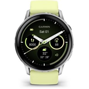 Image : GARMIN Venu 4 Gris/Silver Silicone Jaune 45mm