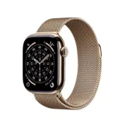 Apple Watch Series 11 GPS + Cellular 42mm Titane Or / Milanais Or - MF8Y4ZR/A