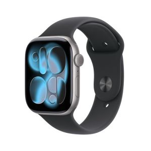 Image : Apple Watch Series 11 GPS + Cellular 46mm Aluminium Gris Sidéral / Noir M/L - MFCA4ZR/A