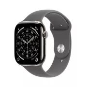 Apple Watch Series 11 GPS + Cellular 46mm Titane Naturel / Gris Minéral S/M - MFCW4ZR/A