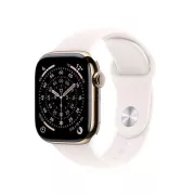 Apple Watch Series 11 GPS + Cellular 46mm Titane Or / Sport Rose Tendre M/L - MFD64ZR/A