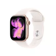 Apple Watch Series 11 GPS 42mm Aluminium Or Rose / Rose Tendre S/M - MEU04ZR/A