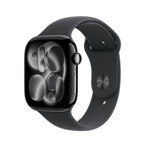 Image : Apple Watch 11 GPS 46mmo Aluminium Noir de Jais / Noir S/M - MEUW4ZR/A