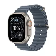 Apple Watch Ultra 3 GPS + Cellular 49mm Titane Naturel / Océan bleu maritime - MEWH4QF/A