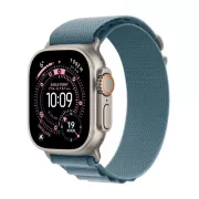 Apple Watch Ultra 3 GPS + Cellular 49mm Titane Naturel / Alpine bleu clair Small - MEWK4QF/A