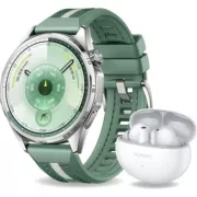 HUAWEI Watch GT6 46mm Vert + FreeBuds 6I Blanc montre