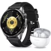HUAWEI Watch GT6 46mm Noir + FreeBuds 6I Blanc