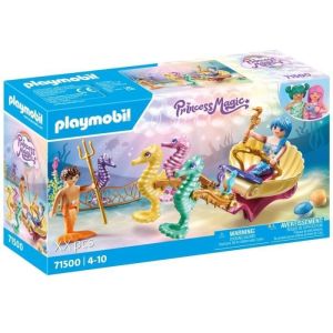 Image : PLAYMOBIL 71500 Calèche avec sirènes et hippocampes