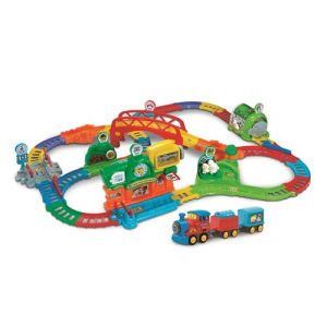 Image : Vtech Tut Tut Bolides Super circuit train éducatif et Adam train marchand