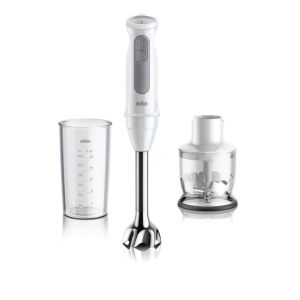 Image : BRAUN MQ50201M Blanc - mixeur MultiQuick 5