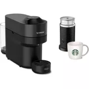 DELONGHI Vertuo Pop Noir + mousseur de lait + 1 Mug Starbucks offert ENV90.BAE. Nespresso
