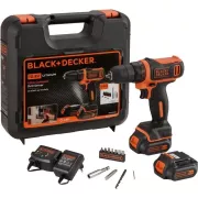 BLACK+DECKER BDCDD12KB-QW Kit visseuse sans fil - 12V
