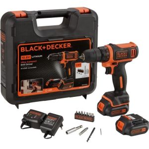 Image : BLACK+DECKER BDCDD12KB-QW Kit visseuse sans fil - 12V