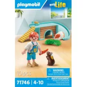 Playmobil My Life 71746 Enfant 2 cochons d'Inde et accessoires