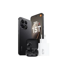 Image : Xiaomi 15T 256Go Noir + Chargeur 67W + écouteurs Redmi Buds 6 active noir