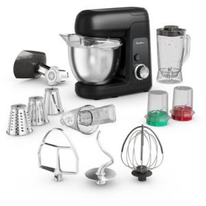 Image : MOULINEX Bake Partner noir QA525810 - Robot pâtissier