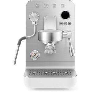 Image : SMEG EMC02WHMEU - Machine à expresso blanc mat Collezione