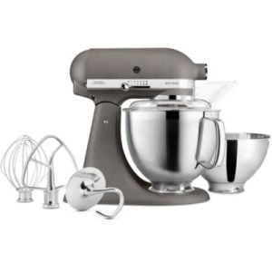 Image : KITCHENAID 5KSM185PSEGR Artisan Gris Impérial - Robot pâtissier