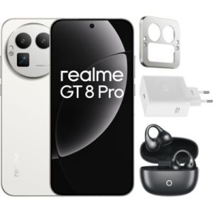Image : REALME Pack GT8 Pro 512Go Blanc+Charger+BudClip