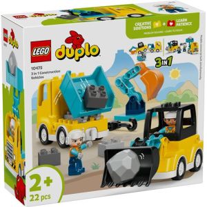 Image : LEGO DUPLO Town 10475 Les véhicules de chantier 3-en-1