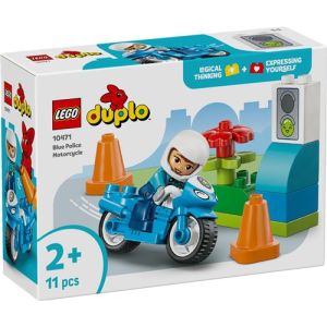 Image : LEGO DUPLO Town 10471 La moto de police bleue