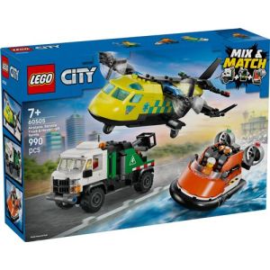 Image : LEGO 60505 Avion camion d'assistance et aéroglisseur modulable City