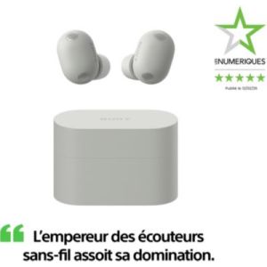 Image : SONY WF-1000XM6 Blanc - Ecouteurs