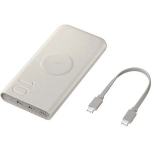 Image : SAMSUNG EB-U2510XUEGEU - Batterie externe 10000 mAh 25W Beige Qi2