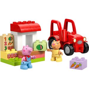 Image : LEGO DUPLO 10468 Tracteur et marché Peppa Pig