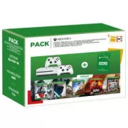 Pack Xbox One S + Gears 5 + Star Wars Jedi Fallen Order Edition Deluxe + Forza Horizon 4 + Red Dead Redemption 2 + Grand Theft Auto V Edition Premium + 2eme manette + 3 mois d'abonnement Xbox Live Gol