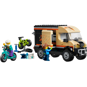 Image : LEGO 60512 Le camping-car d'aventures et ses VTT - City