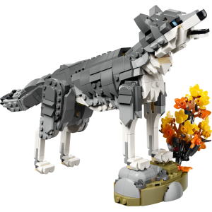 Image : LEGO 31393 Les animaux de la forêt: le loup gris - Creator 3-en-1