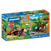 Playmobil 72072 Zoo : Gardien de zoo et véhicule - Animals and Friends