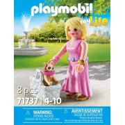 Playmobil 71737 Dame avec Chihuahua et panier transport - My Life